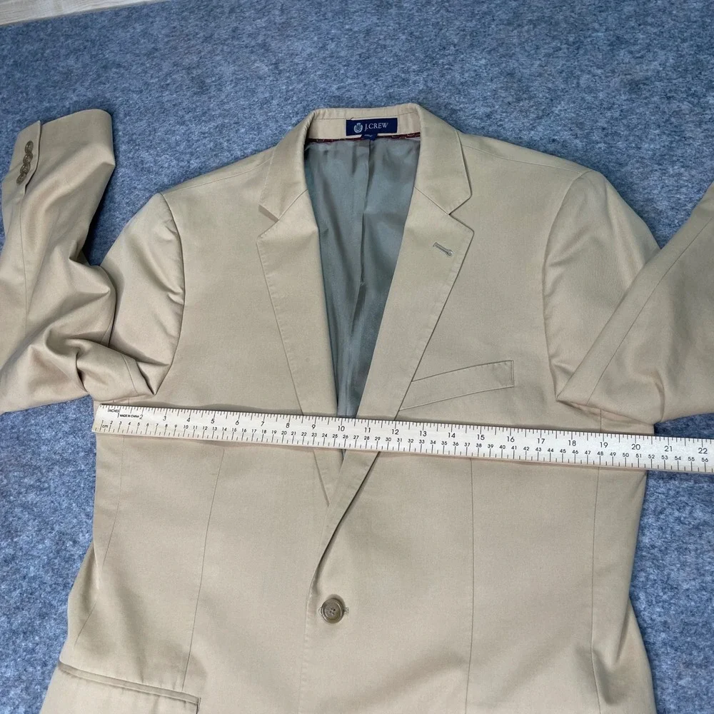 J.Crew Aldridge Jacket Blazer Two Button‎ Cotton Tan Mens Size 40R